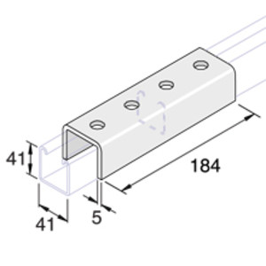 Manchons 4 trous pour rail 41x41 Manchons 4 trous rail 41x41 2.jpg