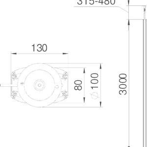 Colonne de distribution 2 faces Rapid 45 Aluminium anodisé GEKCOL2B.jpg