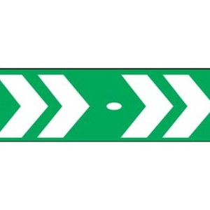 Étiquette de signalisation, flèche chevron (étroite) LUM10409.jpg