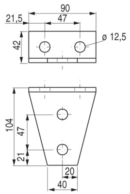 Gousset cornière 4 trous symétrique gousset corniere 4 trous symétrique 3.jpg