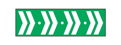 Étiquette de signalisation, flèche chevron LUM10405.jpg