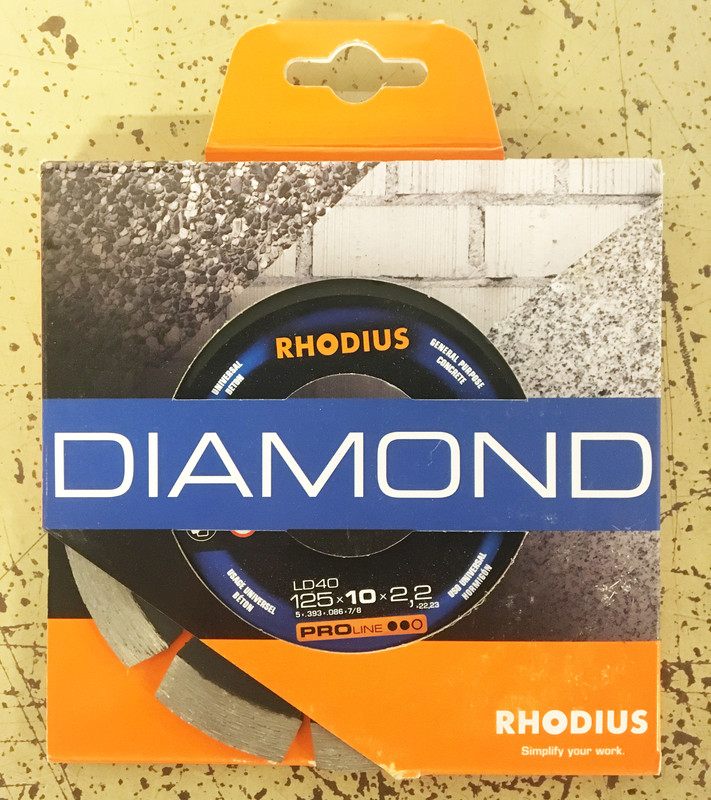 Rhodius LD40 Disque diamant 125 mm