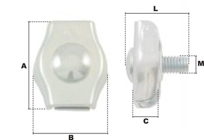 Serre-câble plat 1 boulon Serre câble plat 1 boulon cotes.jpg
