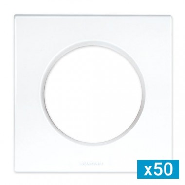 Lot 50 plaques carrées monobloc, 1 poste, blanc eur60296-eurohm-square-lot-50-plaque-simple-blanc.jpg